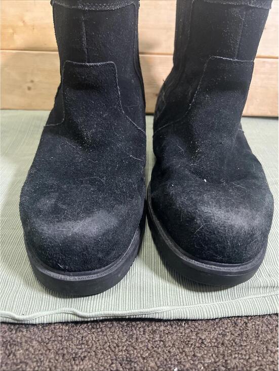 Totes Men Stadium Waterproof Boots Sz 11 Black Suede Winter Side Zip Insulated main image 5